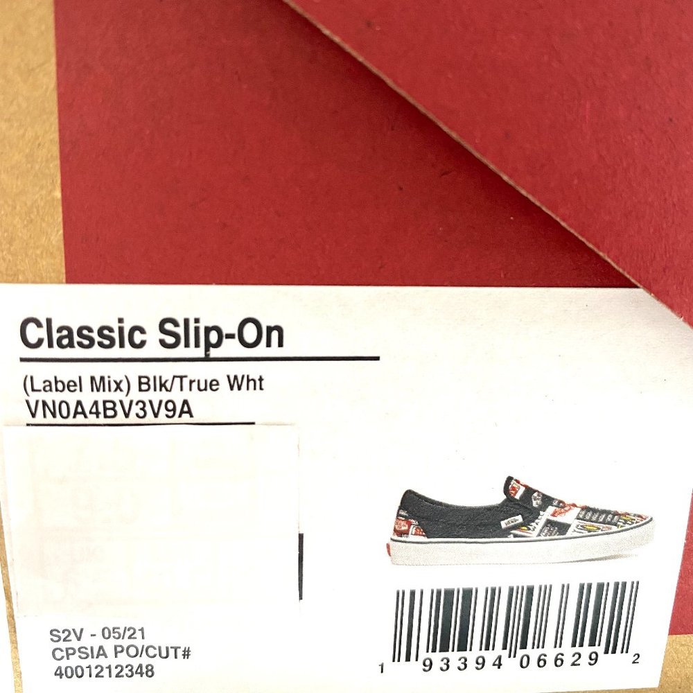 💖MEGA SALE💖Vans Classic Slip Label Mix Black Casual Women VN0A4BV3V9A - Picture 10 of 11